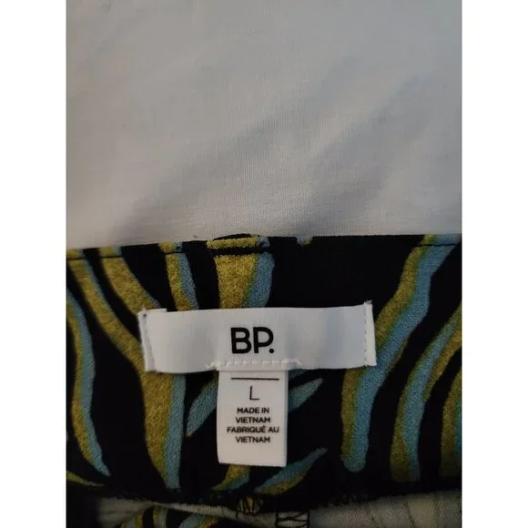 Be Proud Women's Multicolor Animal Print Flat Front Straight Leg Pants Large NWT - Picture 4 of 12